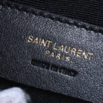 Saint Laurent Calypso Mini Hobo In Plunged Lambskin 791484 Black